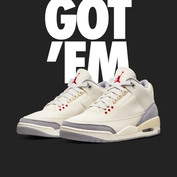 Got Em! Jordan Muslin 3 ?Sneakerunboxing? Air Jordan 3 Retro Muslin DH7139-100  main image 2